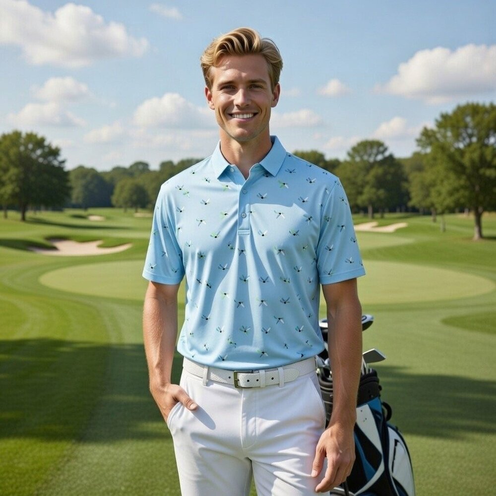 NWT Callaway Men's Swing Tech Birdie Print Polo, Size S‎
